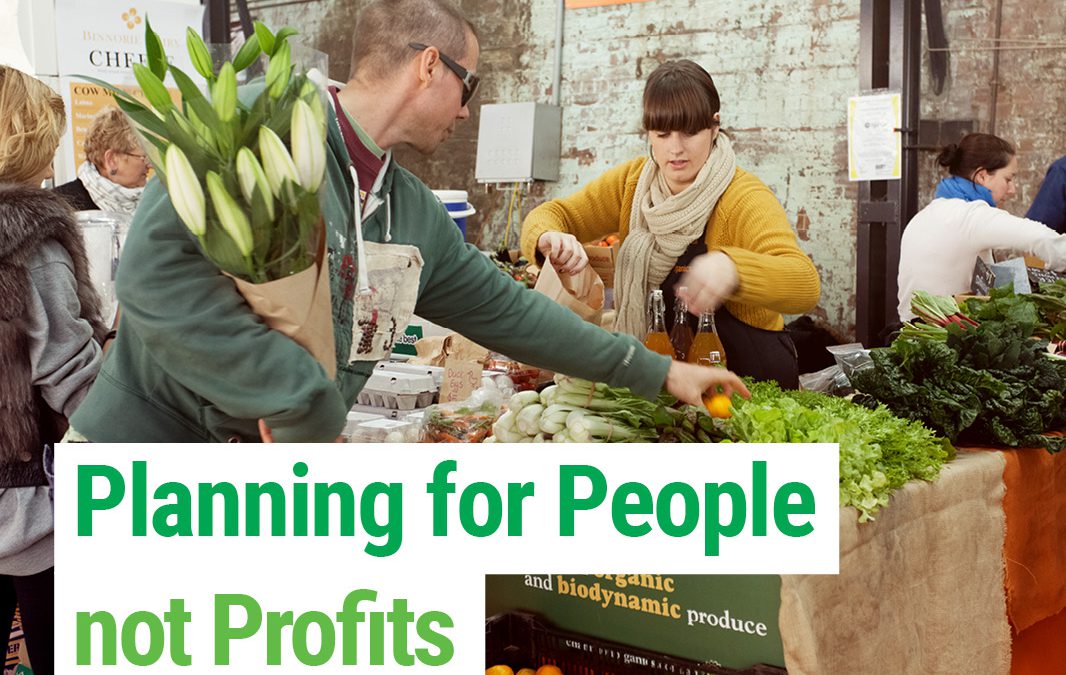 Planning for People not Profits