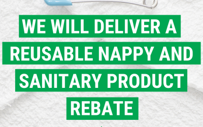 Blue Mountains Greens will introduce a reuseable nappy and sanitary item rebate