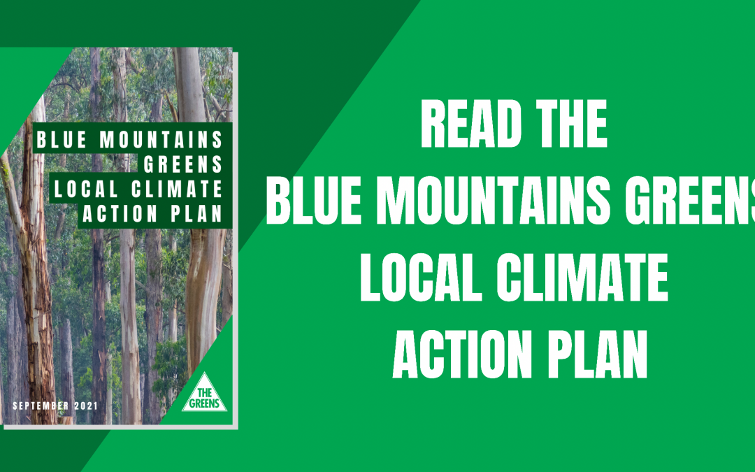 Blue Mountains Greens launch ambitious Local Climate Action Plan